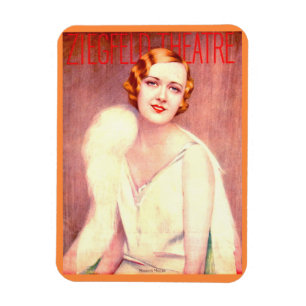 Ímã  1928 Programa Teatro Ziegfeld cobrir Marilyn Mill