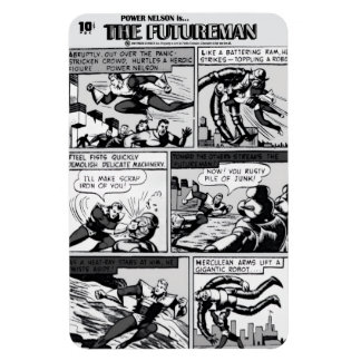 Ímã 1940's The FUTUREMAN Comic Strip Flexible Magnet