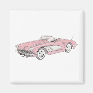 Imã 1958 Chevy Corvette