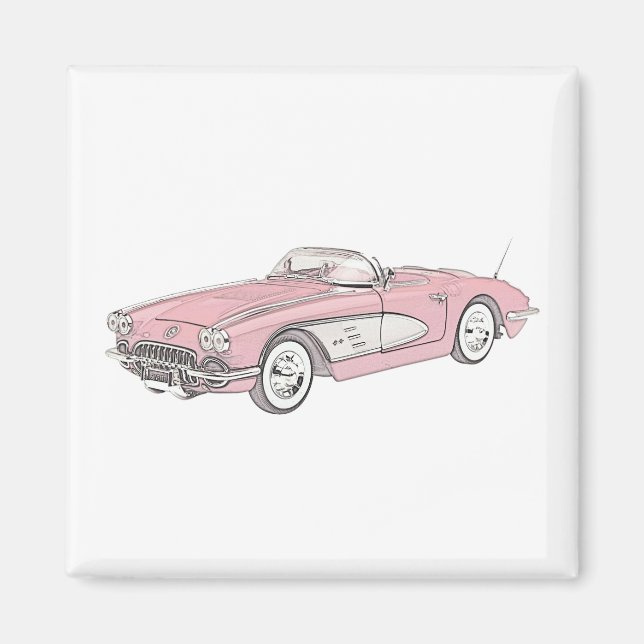 Imã 1958 Chevy Corvette (Frente)
