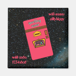 Imã 1960 Retro-frigorífico no espaço