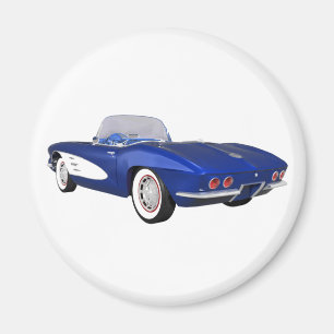 Imã 1961 Corvette C1: Término Azul: