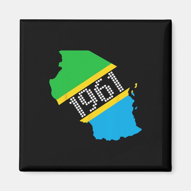 Imã 1961 Dia da Independência da Bandeira da Tanzânia  (Frente)