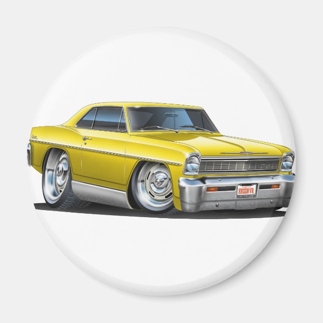 Imã 1966-67 Carro Amarelo Nova (Frente)