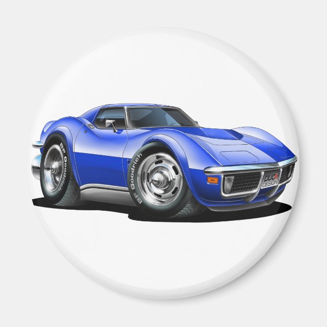 Imã 1968-72 Carro Azul Corvette (Frente)