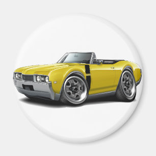 Imã 1968 Convertible Amarelo-Preto dos velhos 442