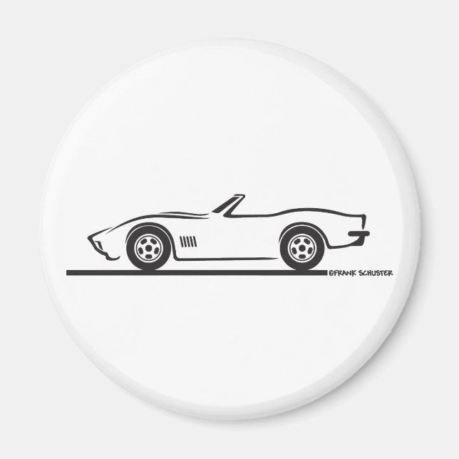 Imã 1970-72 Corvette Convertível (Frente)