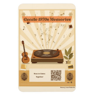 Ímã 1970s Memory Care Music Playlist Magnet Dementia