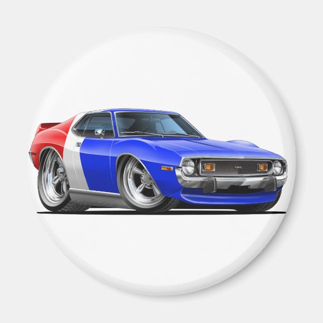 Imã 1971-72 Javelin Red White Blue Car (Frente)