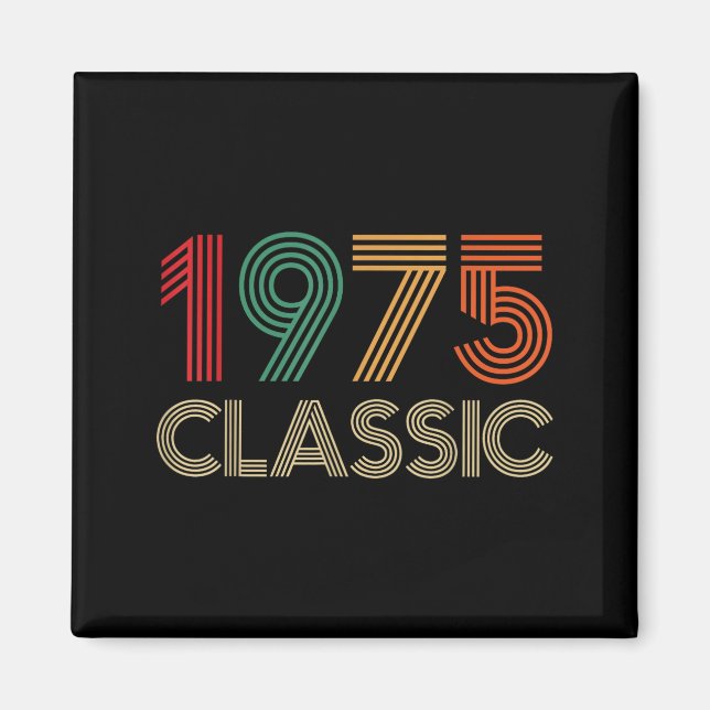 Imã 1975 Clic 50th Birthday For Men Women 50 Year Old  (Frente)