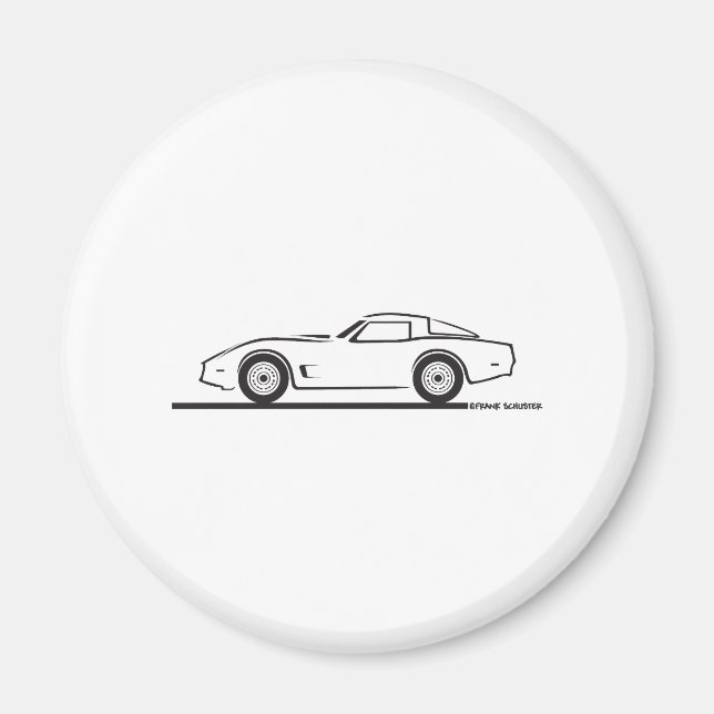 Imã 1980-82 Chevrolet Corvette (Frente)