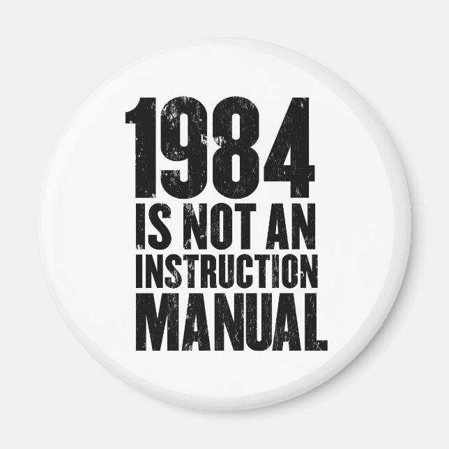 Imã 1984 não é um ímã manual de instruções (Frente)