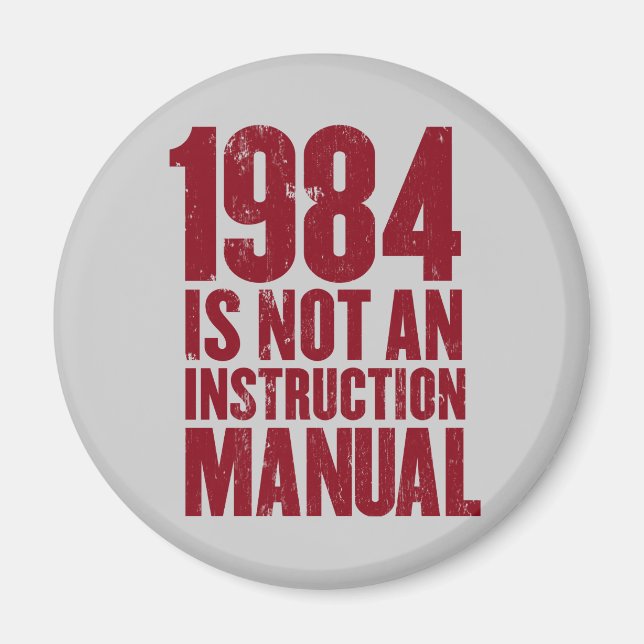 Imã 1984 não é um ímã manual de instruções (Frente)
