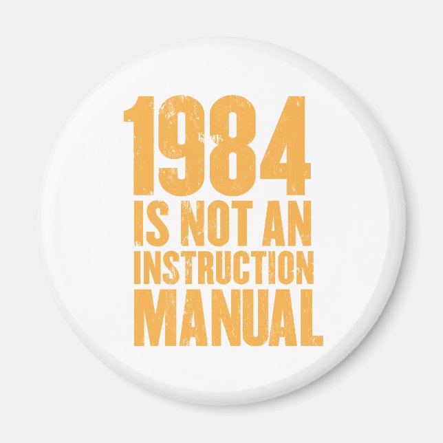 Imã 1984 não é um ímã manual de instruções (Frente)