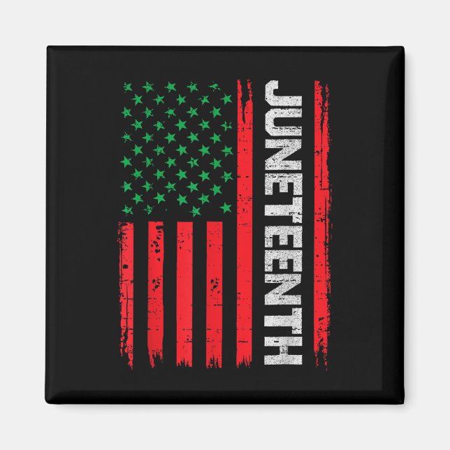 Imã 19 de junho de 1865 African Freedom Usa Flag (Frente)