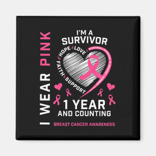 Imã 1 ano de Cancer grátis mãe cor-de-rosa consciência
