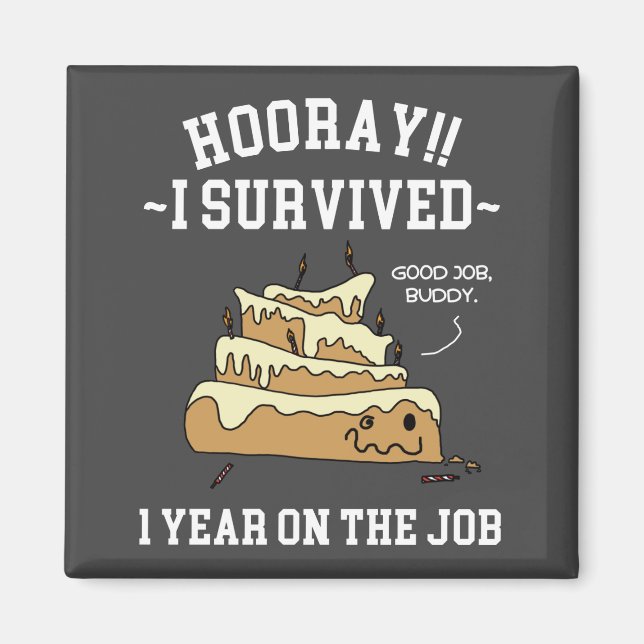 Imã 1 Ano no Trabalho 1º Aniversário de Trabalho (Frente)