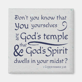 Imã 1 Corinthians 3:16 Você é o templo de Deus