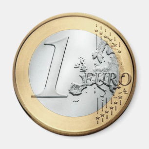 Imã 1 euro- moeda