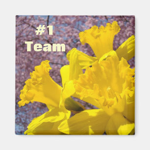 Imã #1 Ímã de time Flores de Narciso Amarelo Brilhante