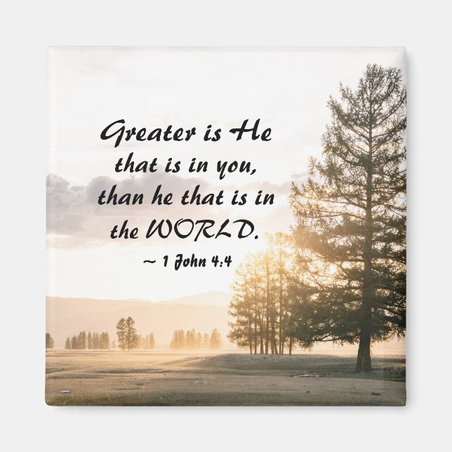 Imã 1 John 4:4 Maior é Ele que está em você (Frente)