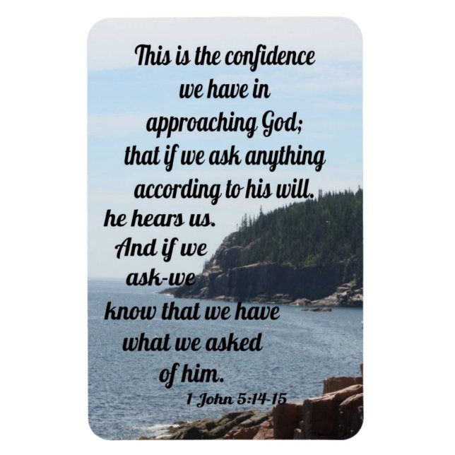 Ímã 1 John 5:14-15 (Vertical)