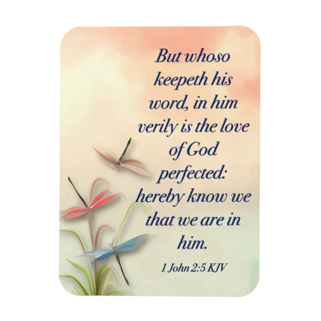Ímã 1 Magneta de Fotografia Flexível para John 2:5 KJV (Vertical)