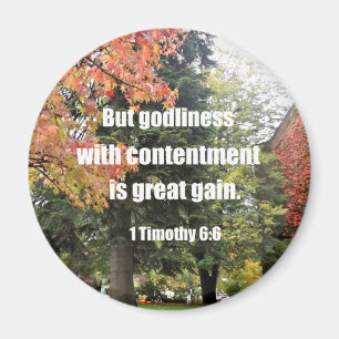 Imã 1 Timothy 6:6 Mas Deus com contentamento é