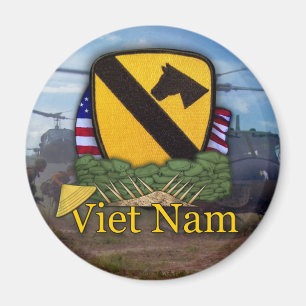 Imã 1rua de cavalaria vietnam air cav vets Magnet