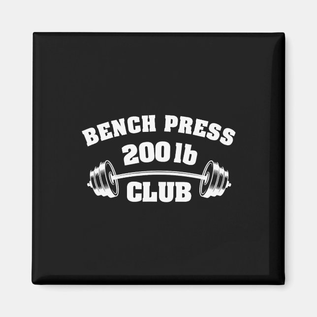Imã 200 Lbs Pound Bench Press Club Gym Weightlifting P (Frente)