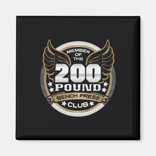 Imã 200 Pound Bench Press Club For Weightlifter Gym  (Frente)