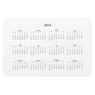 Ímã 2014 criar-lo você mesmo calendário