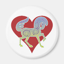 2017 Mink Nest Runequine Heart Magnet 1