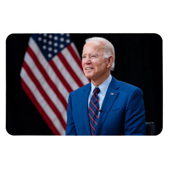 Ímã 2021 Joe Biden Presidente dos EUA Retrato (Horizontal)