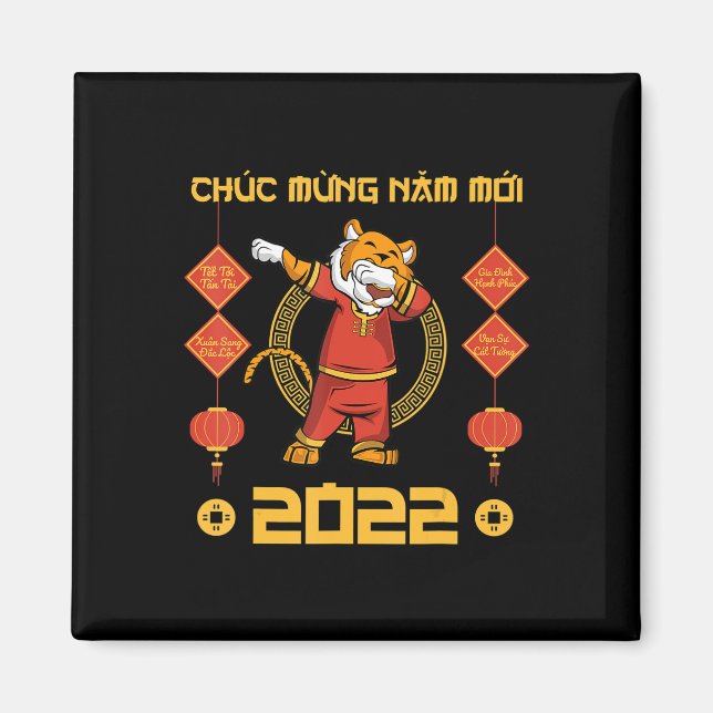 Imã 2023 Ano Novo Lunar Vietnamita Chuc Mung Nam Moi (Frente)