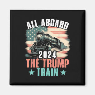 Imã 2024 A Bordo Do Trem De Trump 2024 Bandeira Dos Eu