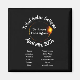Imã 2024 Escuridão Eclipse Total Cai Novamente