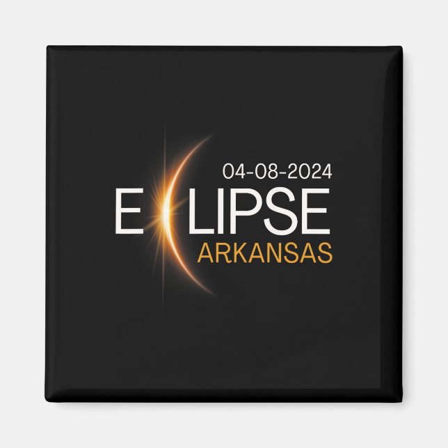 Imã 2024 Totalidade do Arkansas Eclipse Arkansas Solar (Frente)