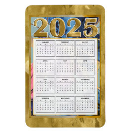 Ímã 2025 Ano Anterior Calendário Ano Novo