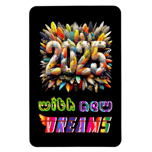 Ímã 2025 Com Novos Sonhos (Vertical)