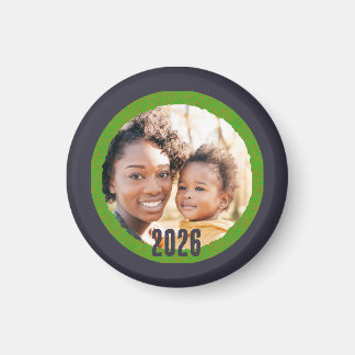 Imã 2026 Add Photo New Year Magnet