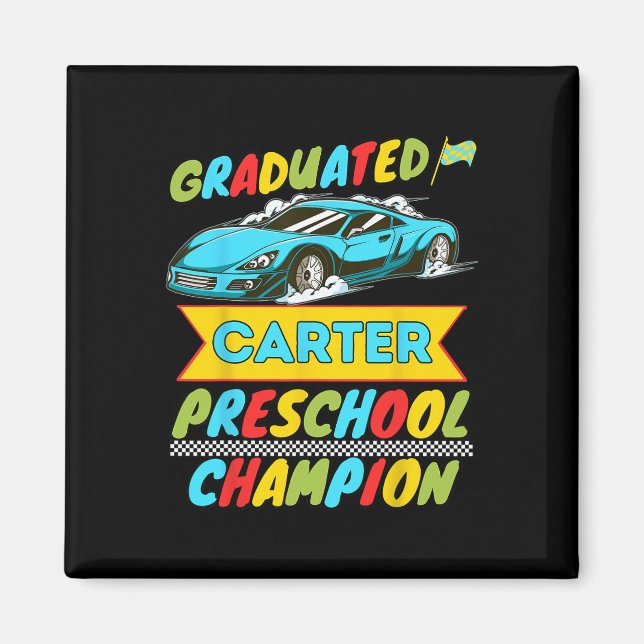 Imã 2026 Carter Personalizado Último Dia Da Pré-Escola (Frente)
