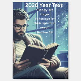 Imã 2026 Year Text Man Reading