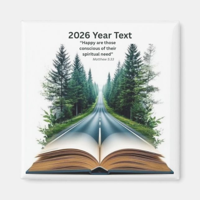 Imã 2026 Year Text Road to Life (Frente)