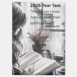 Imã 2026 Year Text Woman Reading