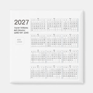 Imã 2027 Logotipo Empresarial Minimalista Corporativo 