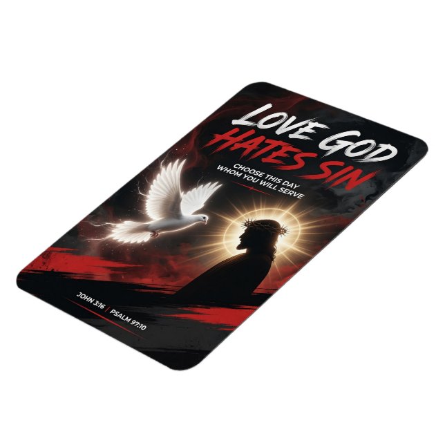 Ímã #20  Ame Deus, odeie o Pecado (Left Side)