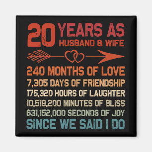Imã 20 Anos Como Marido & 20 de Esposa Aniversário