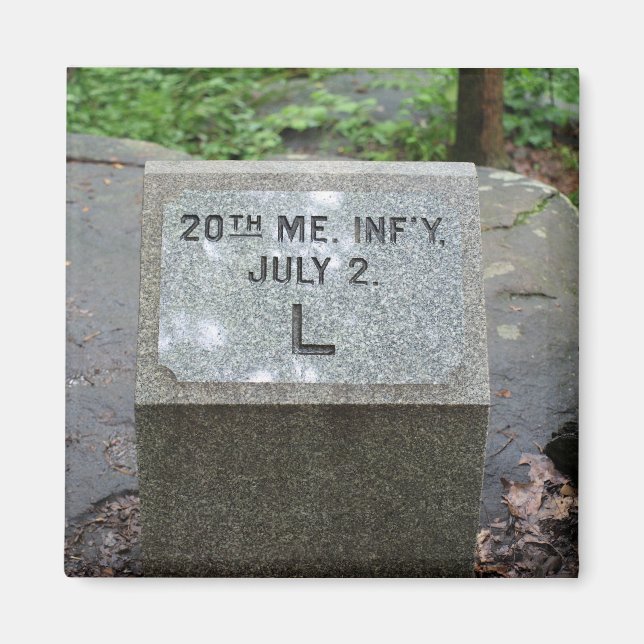 Imã 20 Maine Gettysburg Magnet (Frente)