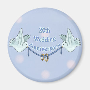 Imã 20o Aniversário de casamento